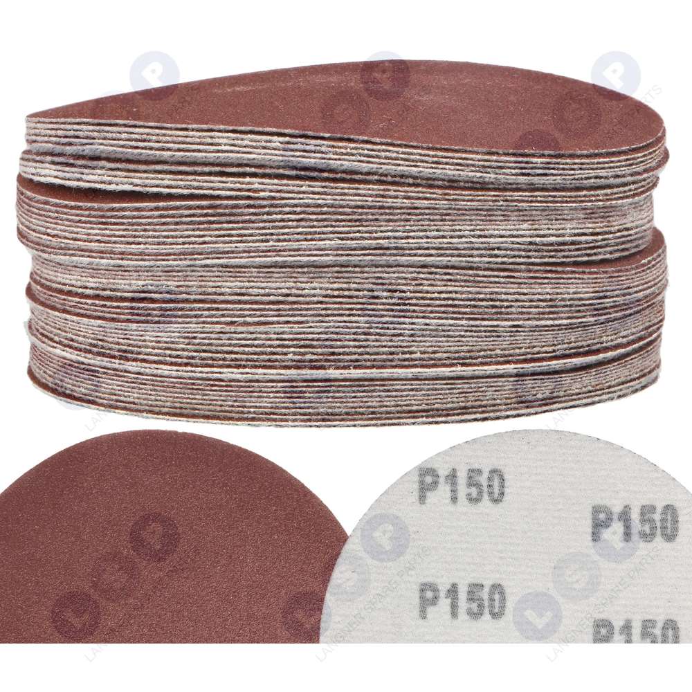 Brúsny papier, kotúče na suchý zips 125 mm pre uhlovú brúsku P150, 50 ks